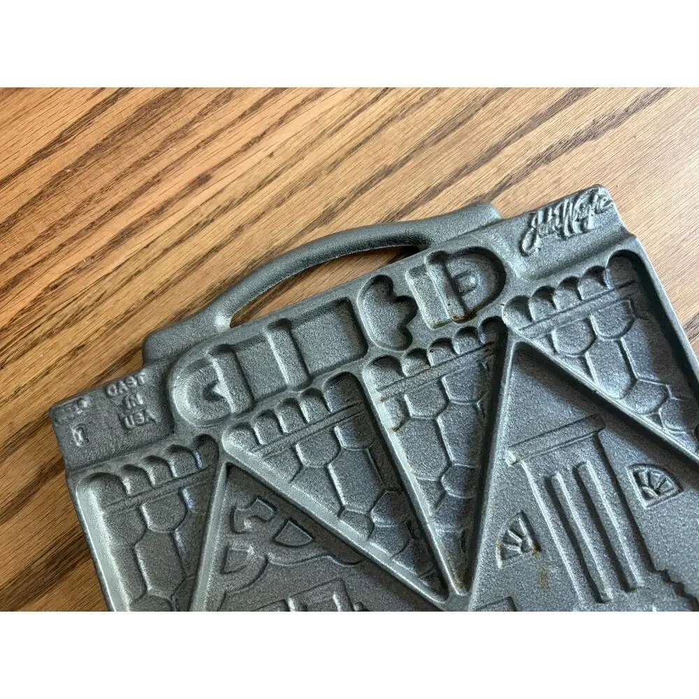 Vintage John Wright Cast Iron Gingerbread House Mold Williams Sonoma 2 Sided